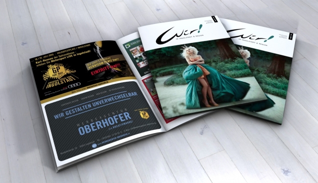 Werbeagentur Oberhofer, Anzeige DinA5, Wir Magazin, Ingolstadt